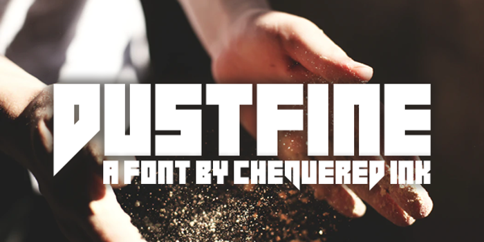 Dustfine Font poster