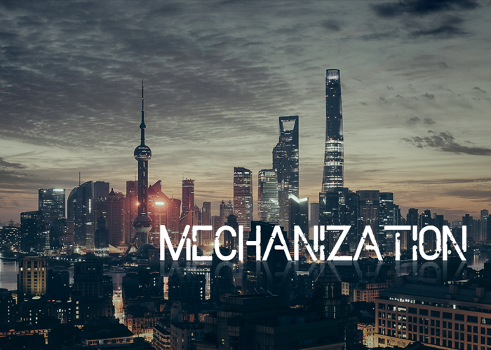 Mechanization Font poster