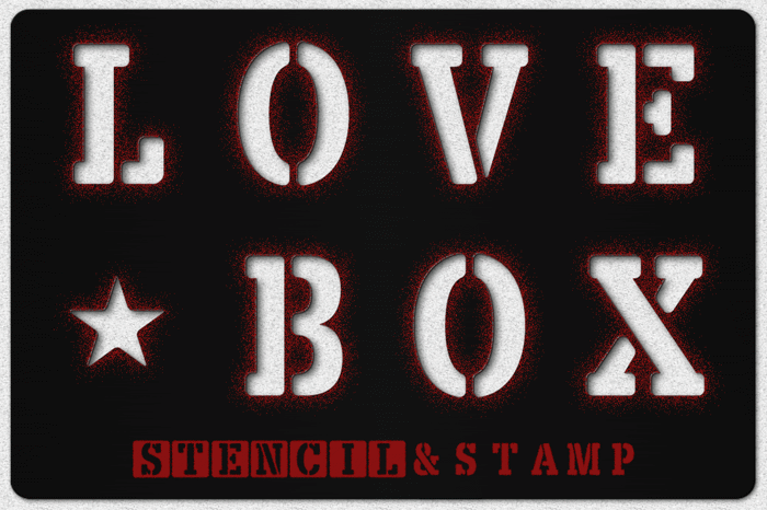 LOVE-BOX Font poster