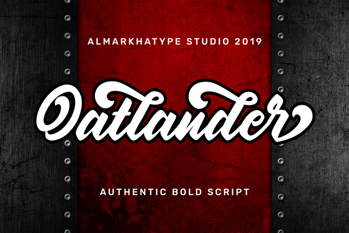 Oatlander Font poster