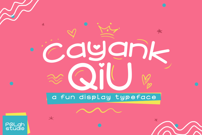 Cayank Qiu Font poster