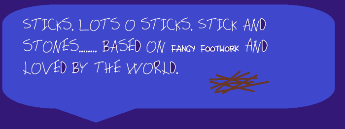 Sticks Font poster
