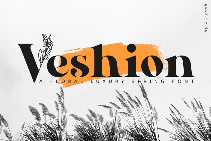 Veshion Font poster