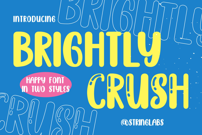 Brighly Crush Font poster