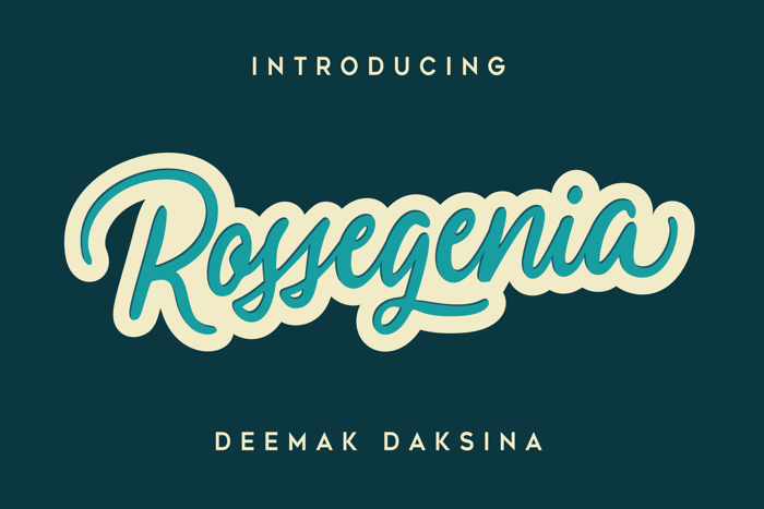 Rossegenia Font poster