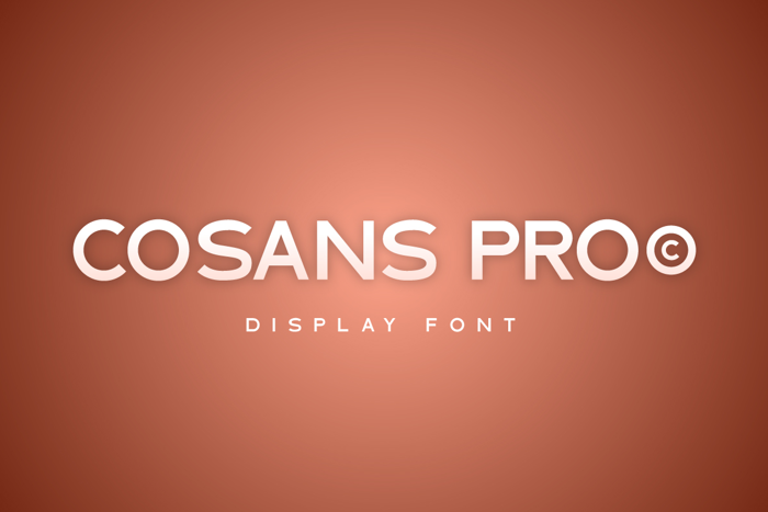 Cosans Pro Font poster