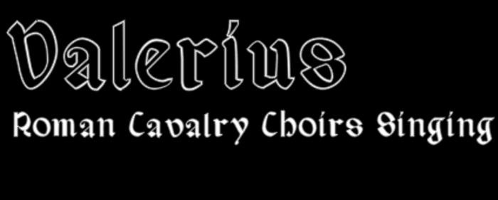 Valerius Font poster