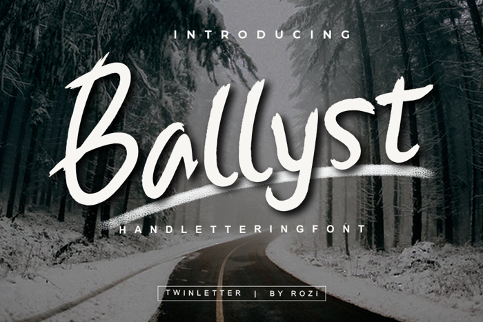 Ballyst Font poster