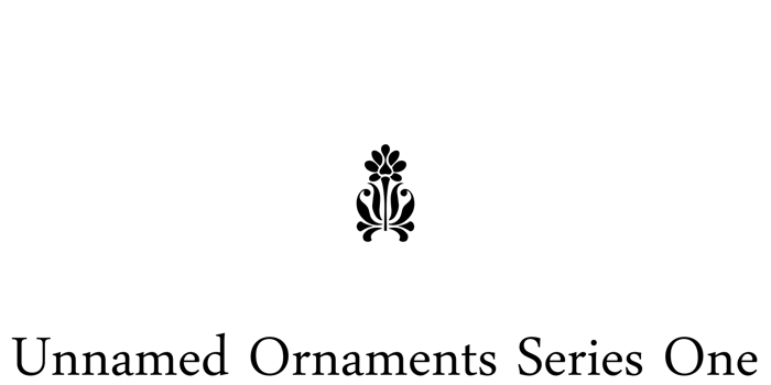 Unnamed Ornaments Series One Font