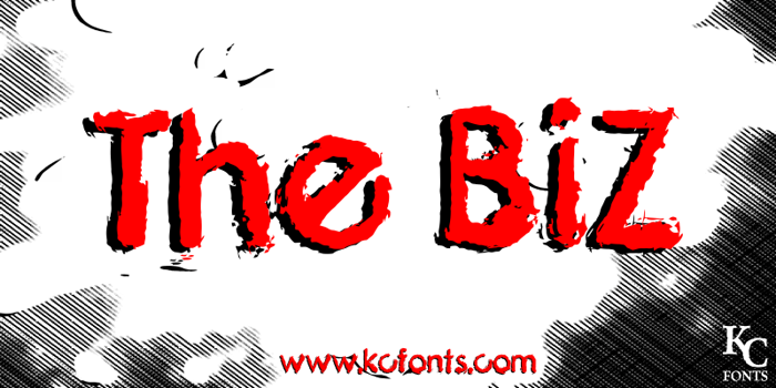 The Biz Font poster