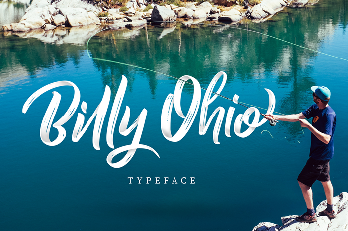 Billy Ohio Font poster