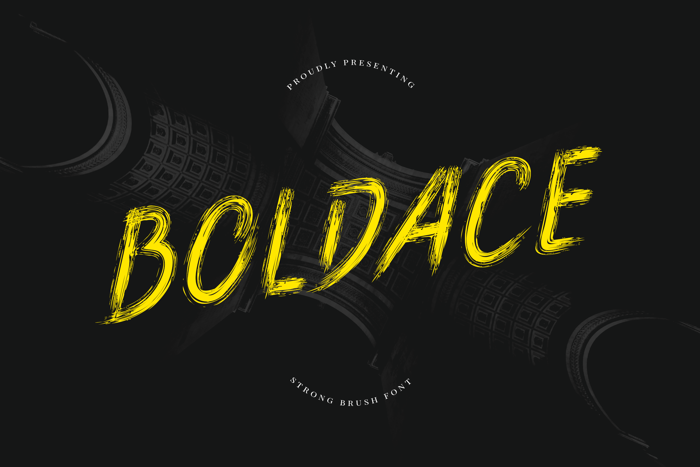Boldace Strong Brush Font poster