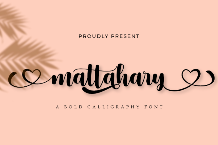 Mattahary Font poster