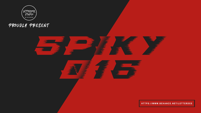 Spiky-016 Font