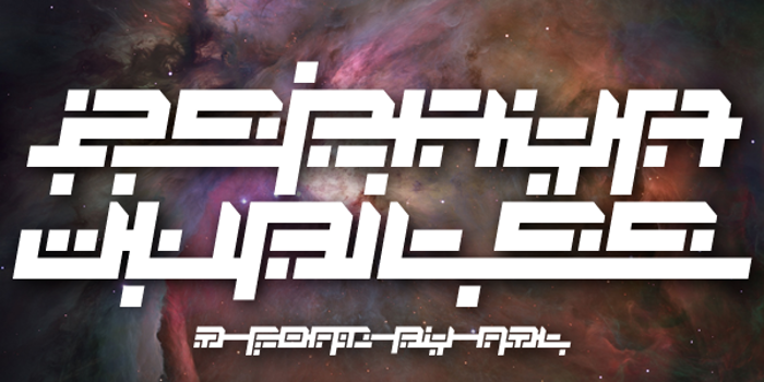 Zephyr Jubilee Font poster