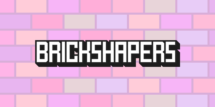 BrickShapers Font poster