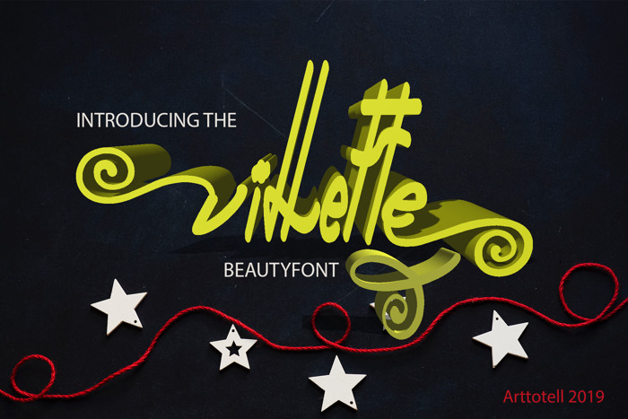 Villette Reguler Font poster