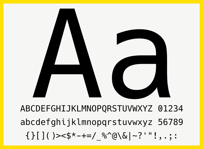 Hack Font poster