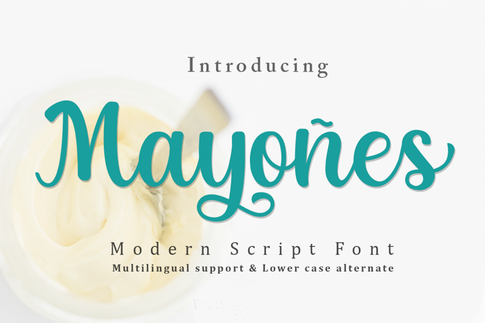 Mayones Font poster
