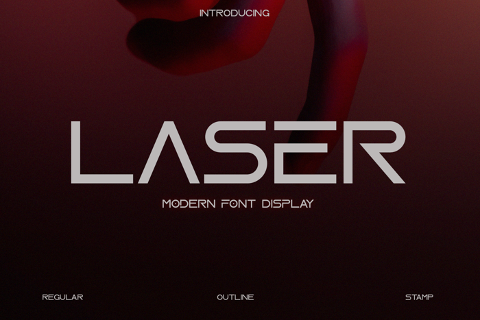 LASER Font poster