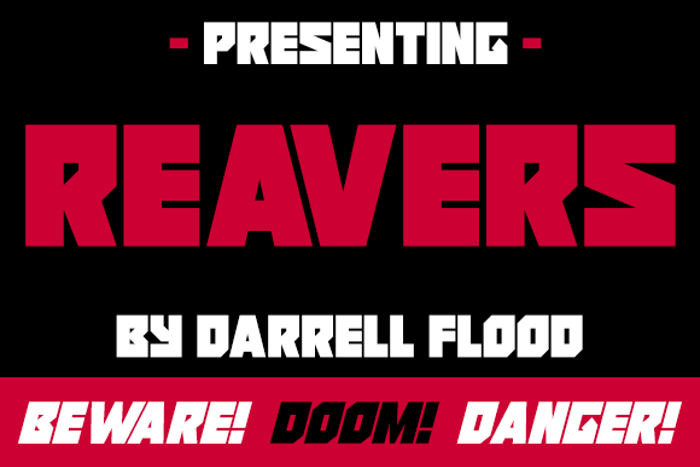 Reavers Font poster