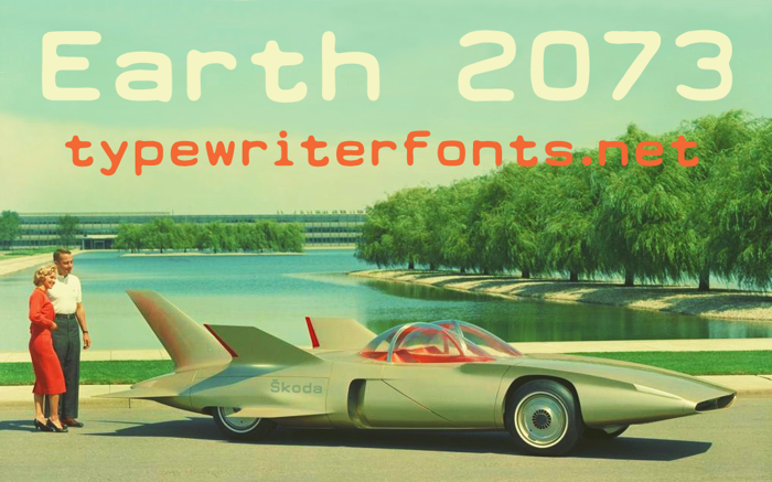 Earth 2073 Font poster