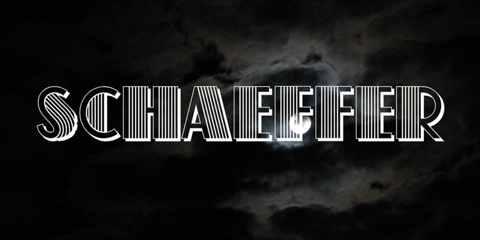 Schaeffer Font poster