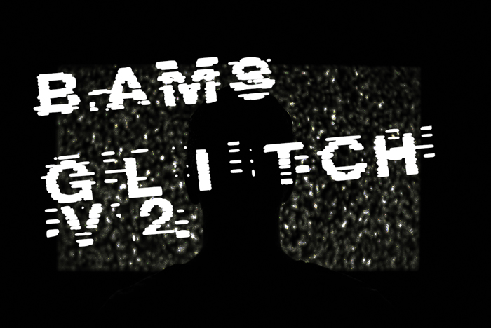 Bams Glitch V2 Demo Font poster