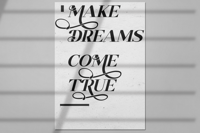 RAINY DAY Font poster