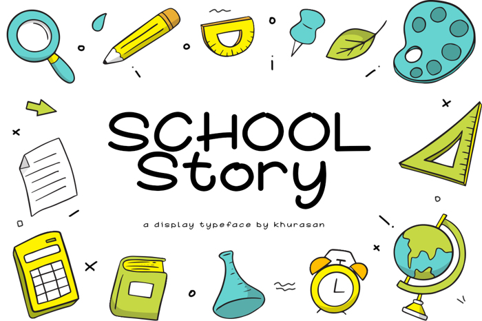 School Story Font poster