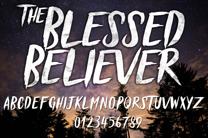 Blessed Believer Font poster