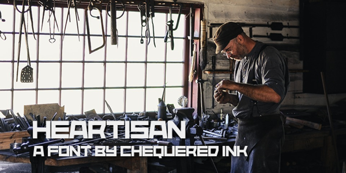 Heartisan Font poster