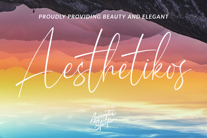 Aesthetikos Font poster