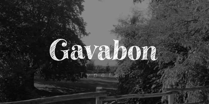 Gavabon Font poster