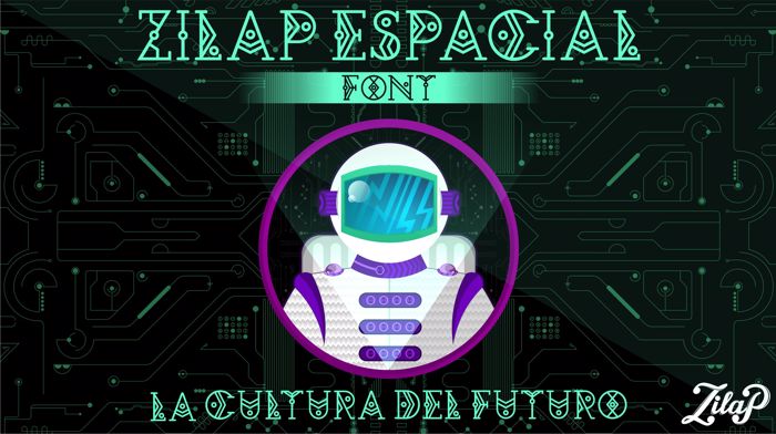 Zilap Espacial Font poster