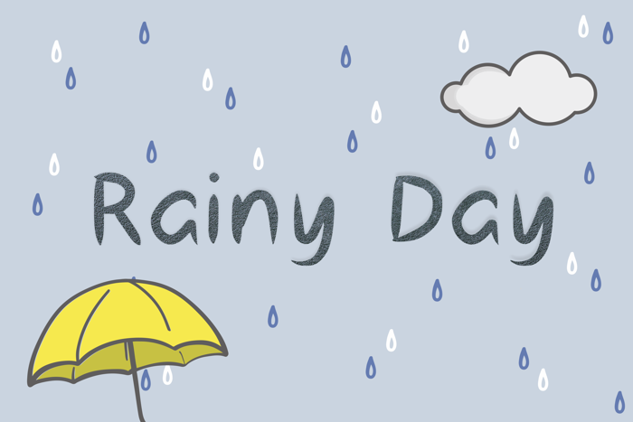 Rainy Day Font poster