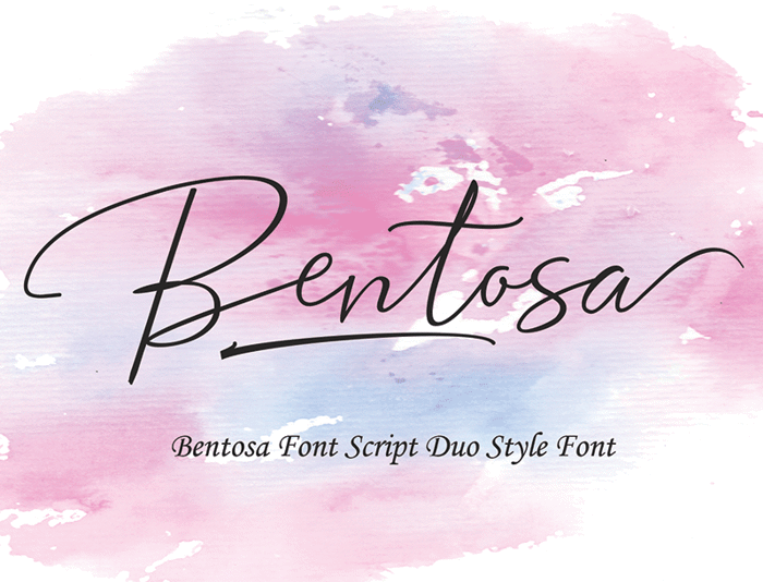 Bentosa Font poster