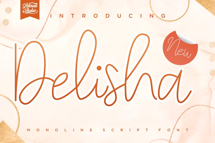 Delisha Font poster