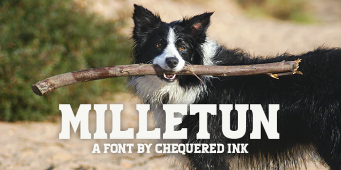 Milletun Font poster