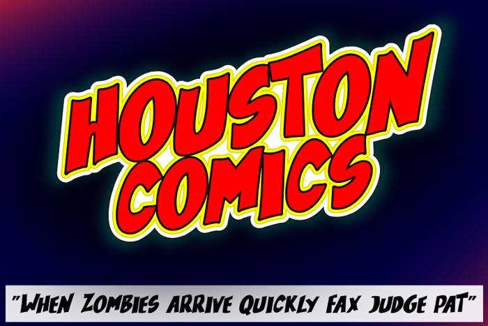 Houston Comics Font poster