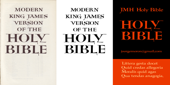 JMH Holy Bible Font poster