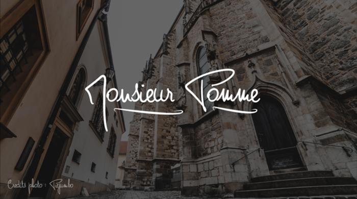 Monsieur Pomme Font poster