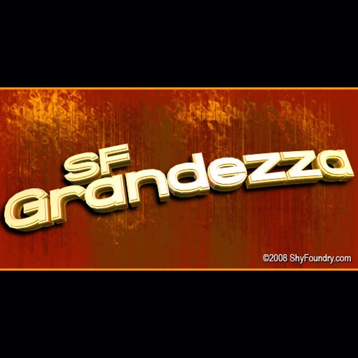 SF Grandezza Font poster
