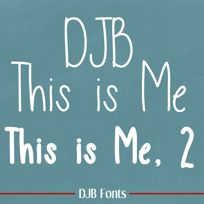 DJB This is Me Font poster