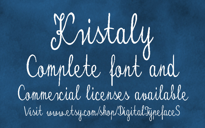 Kristaly Font poster