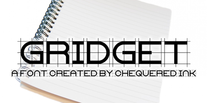 Gridget Font poster