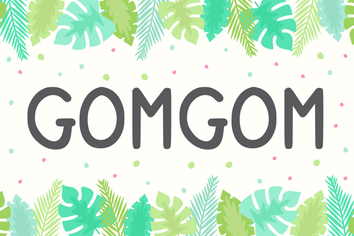 Gomgom Handwrite Font poster