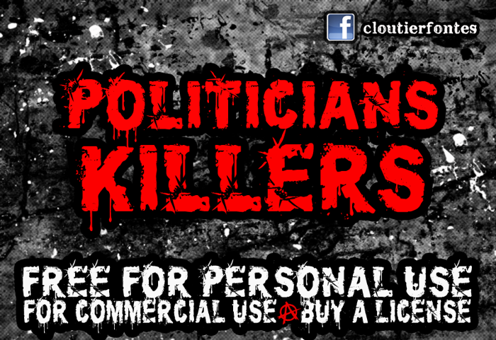 CF Politicians Killers Font poster