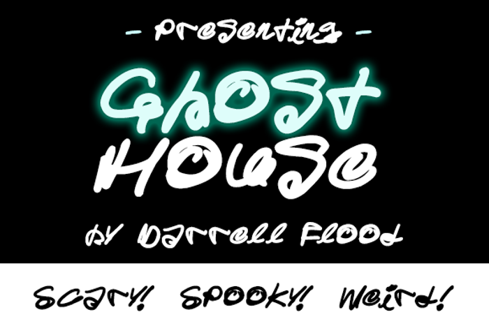 Ghost House Font poster