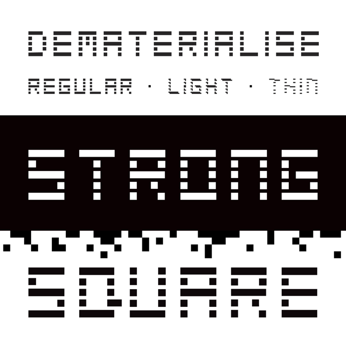 Dematerialise Font poster